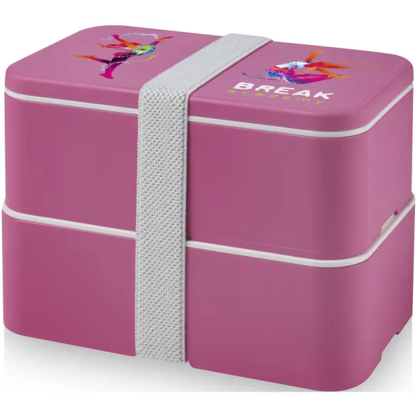 MIYO double layer lunch box Magenta Magenta