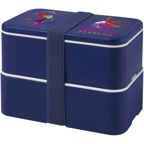 MIYO double layer lunch box Blue Blue