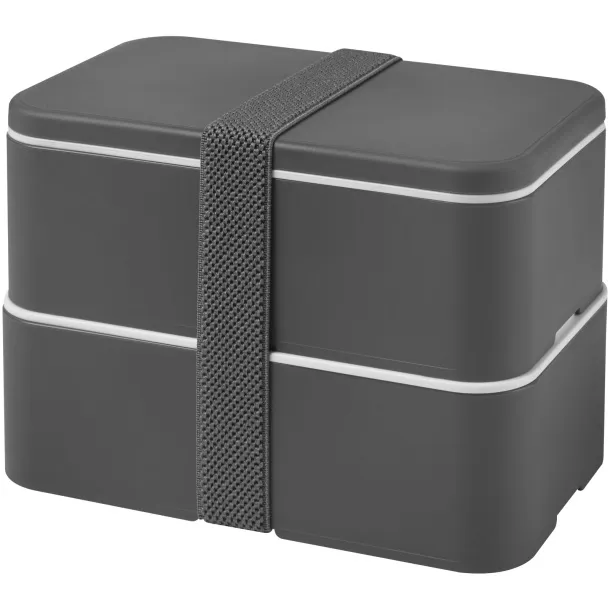 MIYO double layer lunch box Grey Grey