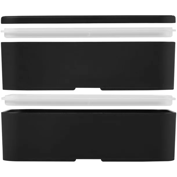 MIYO dvoslojna kutija za ručak Crna Crna