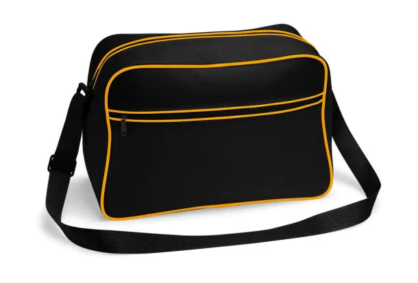  Retro Shoulder Bag - Bagbase Black Gold