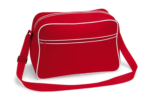  Retro Shoulder Bag - Bagbase Classic Red Bijela