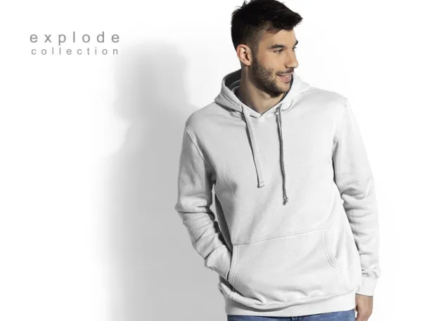 CHAMP hooded sweatshirt with kangaroo pocket - EXPLODE White