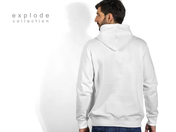 CHAMP hooded sweatshirt with kangaroo pocket - EXPLODE White