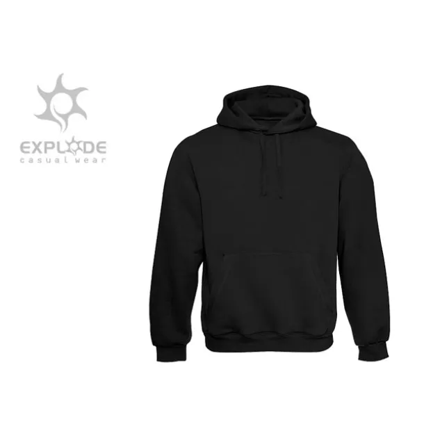 CHAMP Unisex hoodica s kapuljačom, 280g/m2 - EXPLODE Crna
