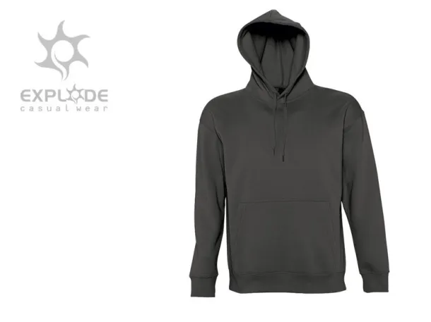 CHAMP Unisex hoodica s kapuljačom, 280g/m2 - EXPLODE Tamnosiva
