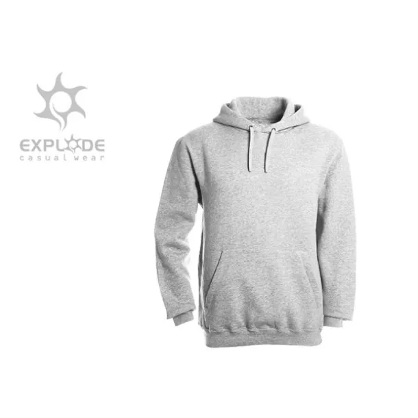 CHAMP Unisex hoodica s kapuljačom, 280g/m2 - EXPLODE Pepeljasto siva