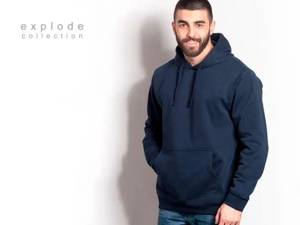 CHAMP Unisex hoodica s kapuljačom, 280g/m2 - EXPLODE Plava