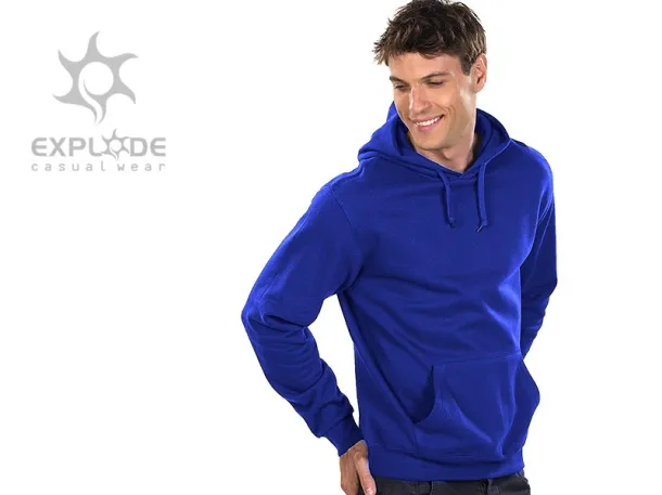 CHAMP Unisex hoodica s kapuljačom, 280g/m2 - EXPLODE Kraljevsko plava