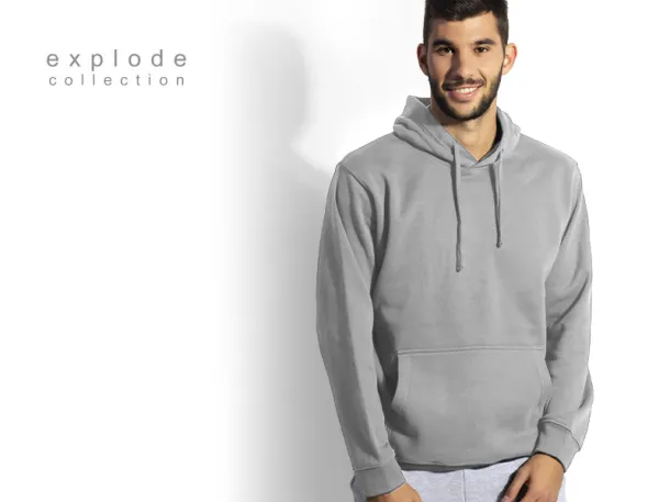 CHAMP hooded sweatshirt with kangaroo pocket - EXPLODE Gray