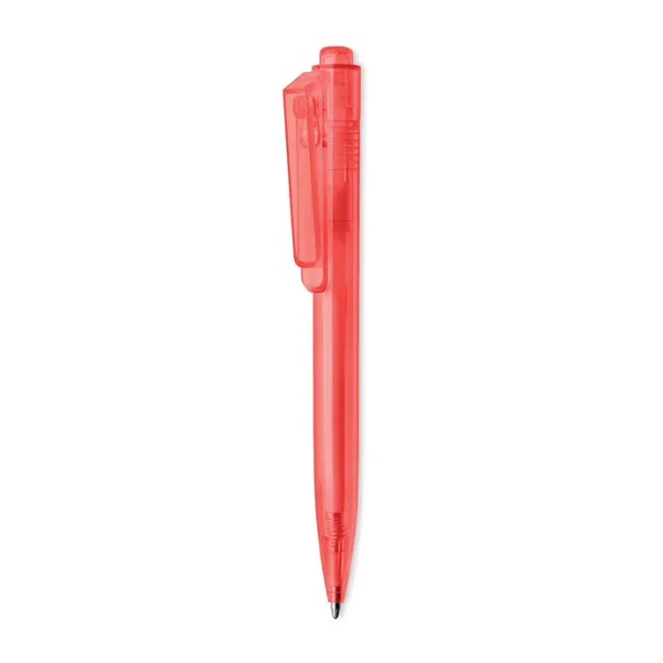 RENEWED kemijska olovka od RPET-a transparent red