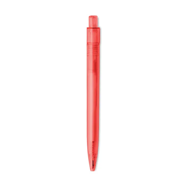 RENEWED kemijska olovka od RPET-a transparent red