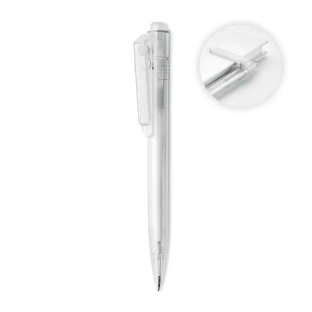 RENEWED RPET push button rotating pen Transparent