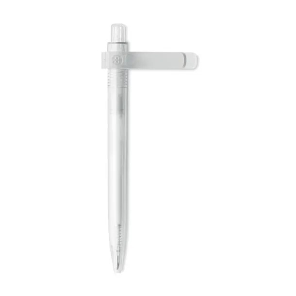 RENEWED RPET push button rotating pen Transparent
