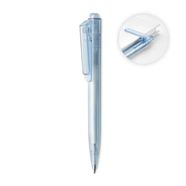 RENEWED kemijska olovka od RPET-a transparent light blue