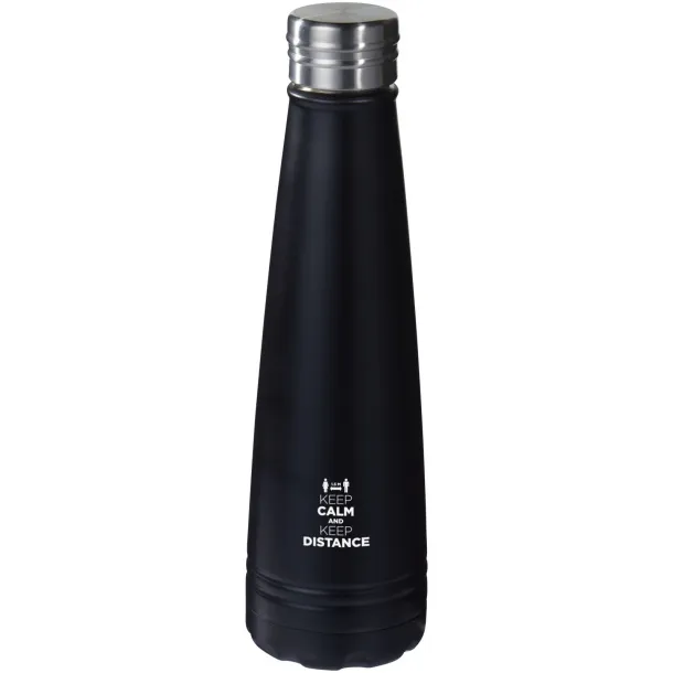 Duke 500 ml copper vacuum insulated sport bottle Solid black