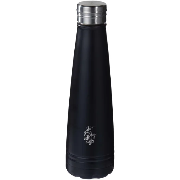 Duke 500 ml copper vacuum insulated sport bottle Solid black