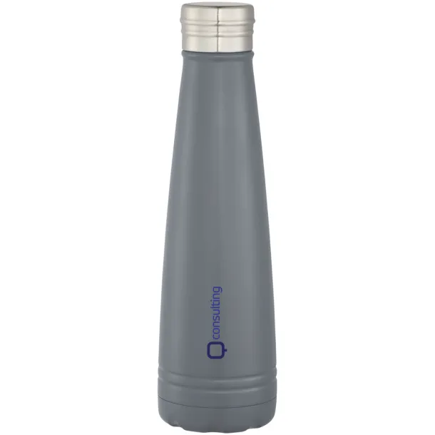 Duke 500 ml copper vacuum insulated sport bottle Grey