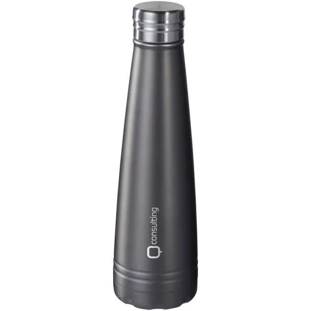 Duke 500 ml copper vacuum insulated sport bottle Grey