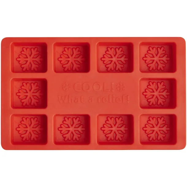 Chill customisable ice cube tray Red