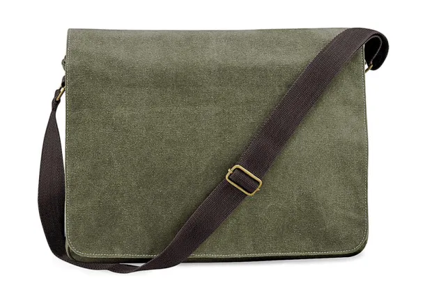  Vintage Canvas Despatch Bag - Quadra Vintage Military Green