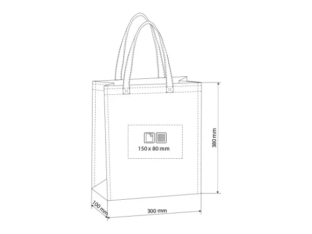 MERCADA non woven shopping bag - BRUNO Black