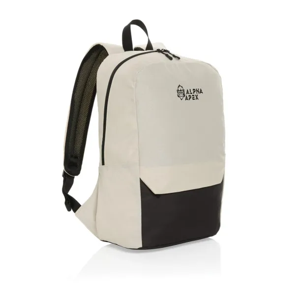  Kazu AWARE™ RPET basic 15.6 inch laptop backpack - XD Collection white 