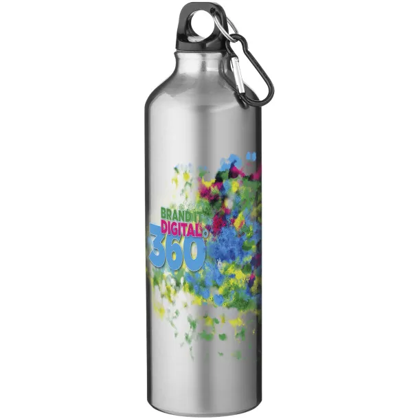 Pacific 770 ml sport bottle with carabiner Silver