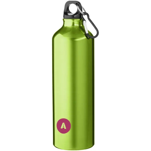 Pacific 770 ml sport bottle with carabiner Lime