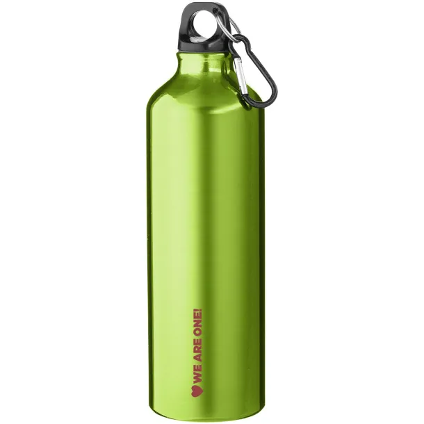 Pacific 770 ml sport bottle with carabiner Lime