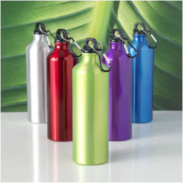 Pacific 770 ml sport bottle with carabiner Lime