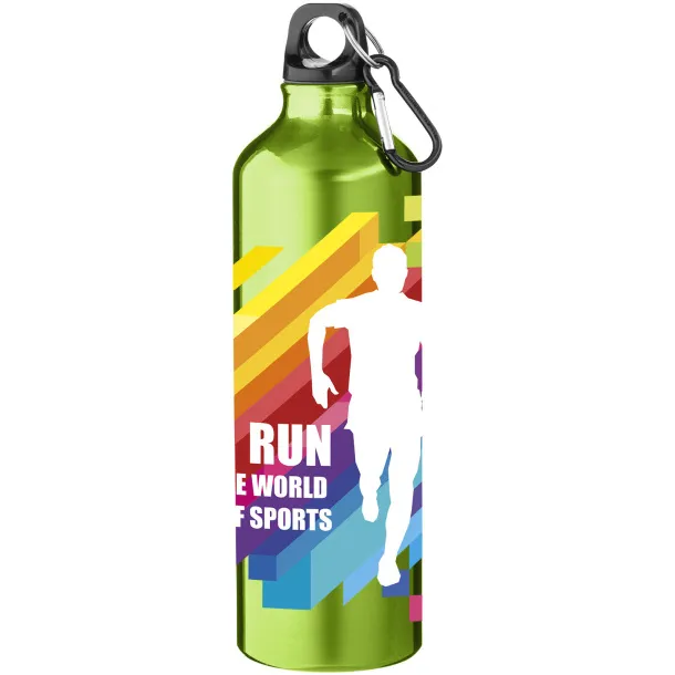 Pacific 770 ml sport bottle with carabiner Lime