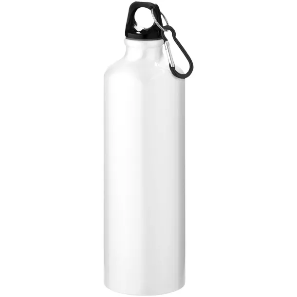 Pacific 770 ml sport bottle with carabiner - Unbranded White