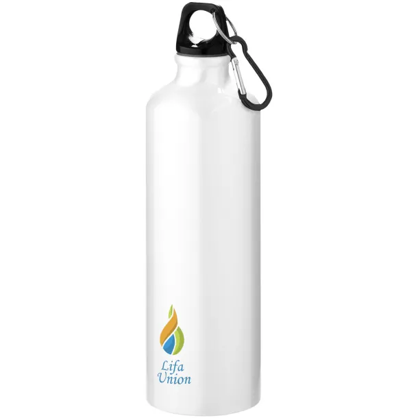 Pacific 770 ml sport bottle with carabiner - Unbranded White