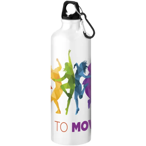 Pacific 770 ml sport bottle with carabiner White