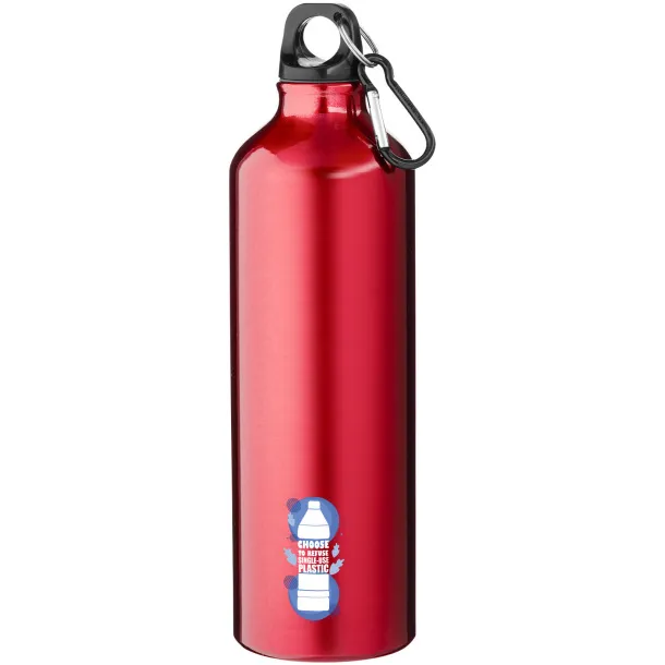 Pacific 770 ml sport bottle with carabiner Red