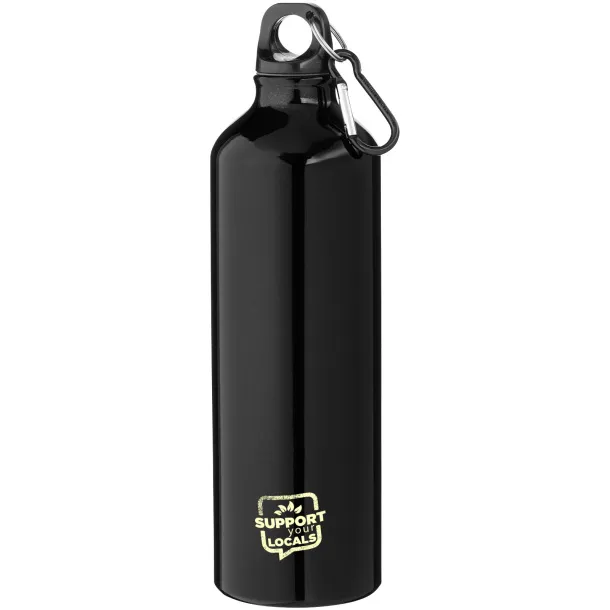 Pacific 770 ml sport bottle with carabiner Solid black