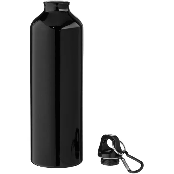 Pacific 770 ml sport bottle with carabiner Solid black