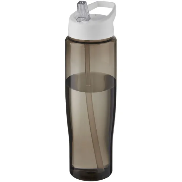 H2O Active® Eco Tempo 700 ml spout lid sport bottle - Unbranded White Charcoal