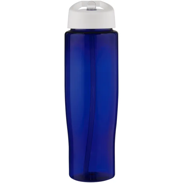 H2O Active® Eco Tempo 700 ml spout lid sport bottle - Unbranded White Blue