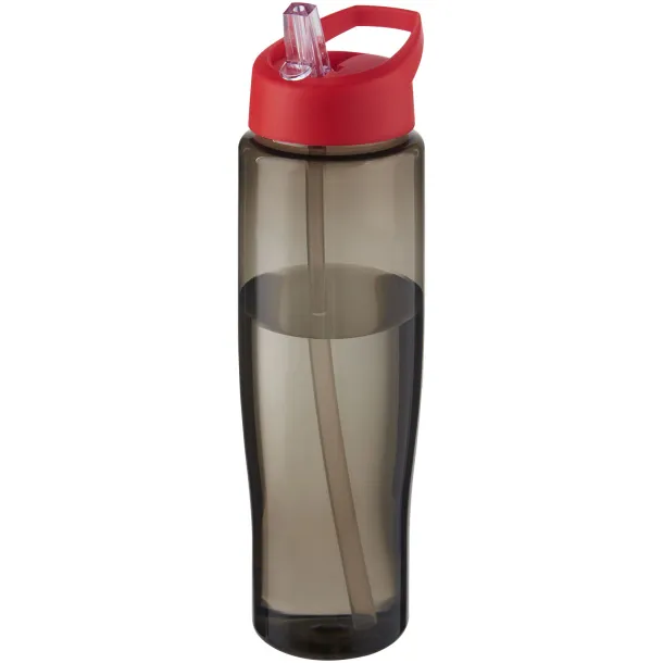 H2O Active® Eco Tempo 700 ml spout lid sport bottle - Unbranded Red Charcoal