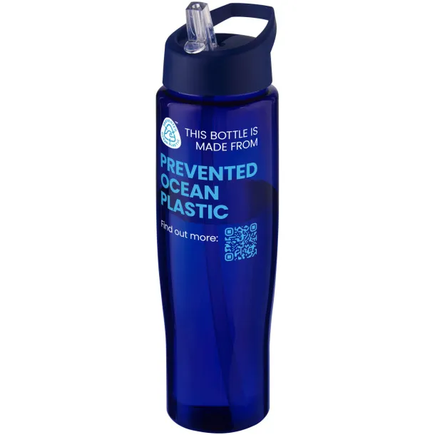 H2O Active® Eco Tempo 700 ml spout lid sport bottle - Unbranded Blue Blue