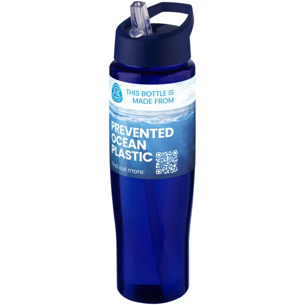 H2O Active® Eco Tempo 700 ml spout lid sport bottle - Unbranded Blue Blue