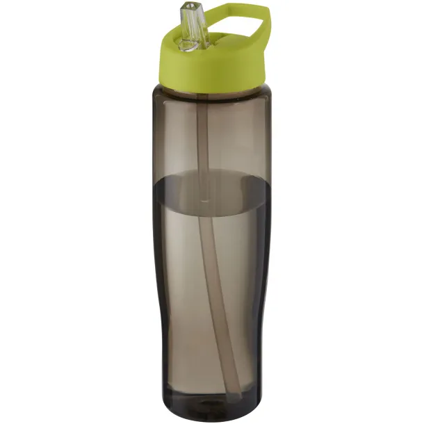 H2O Active® Eco Tempo 700 ml spout lid sport bottle - Unbranded Lime Charcoal