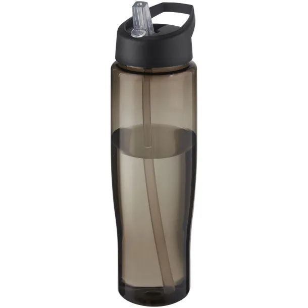 H2O Active® Eco Tempo 700 ml spout lid sport bottle - Unbranded Solid black Charcoal