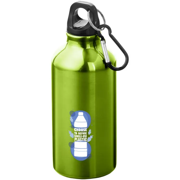 Oregon 400 ml sport bottle with carabiner Apple Green Pearl