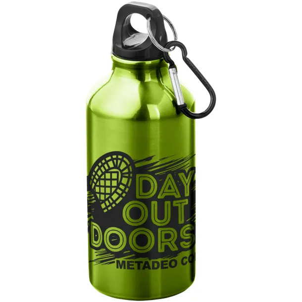 Oregon 400 ml sport bottle with carabiner Apple Green Pearl