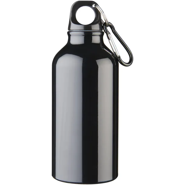 Oregon 400 ml sport bottle with carabiner Solid black