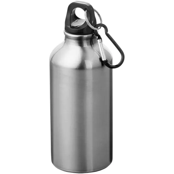 Oregon 400 ml sport bottle with carabiner - Unbranded Silver