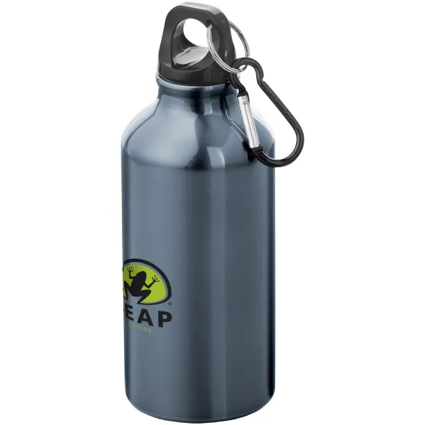 Oregon 400 ml sport bottle with carabiner Gun metal